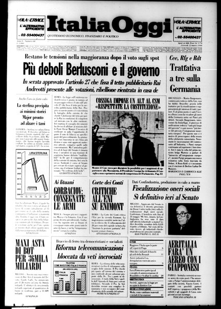 Italia oggi : quotidiano di economia finanza e politica